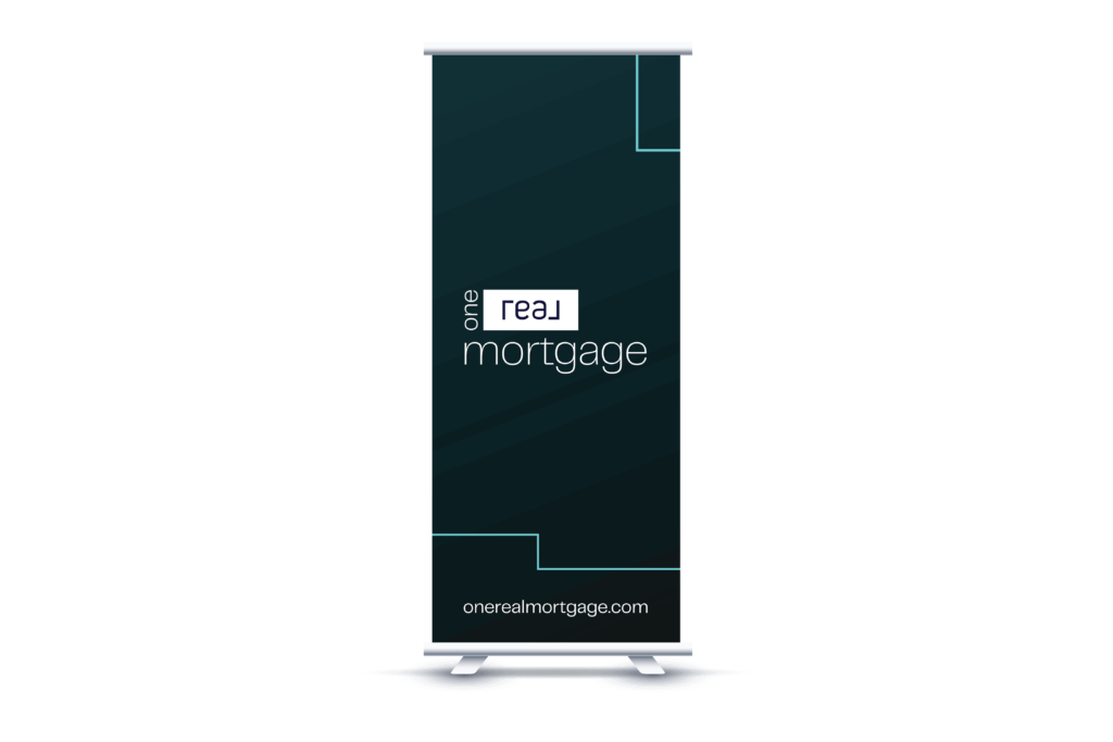 One Real Mortgage| Roll Up Retractable Super Flat Vinyl