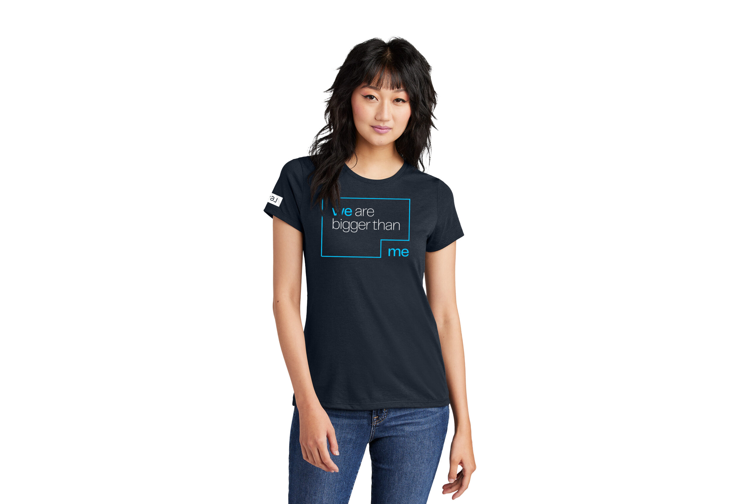 Real | 'We Are Bigger Than Me' District® Women’s Perfect Tri® Crewneck Tee - Image 3